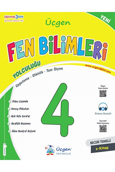 Üçgen Yayıncılık Üçgen 2025 4. Sınıf Beceri Temelli Fen Bilimleri Yolculuğu