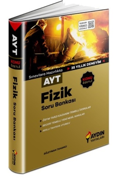 Aydın Yayınları Aydın 2024 Ayt Fizik Konu Özetli Soru Bankası