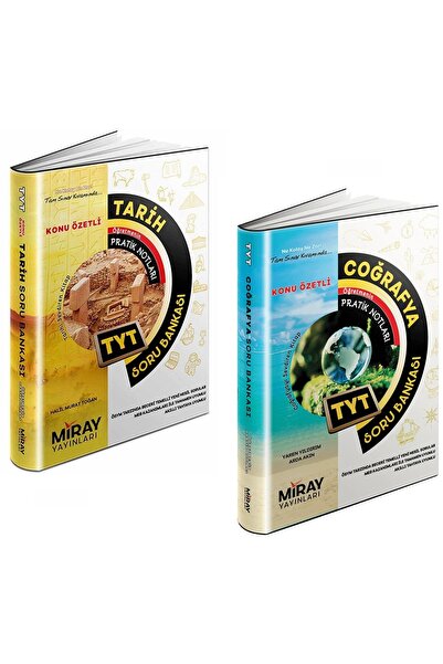 Miray Yayınları Miray 2024 Tyt Tarih + Coğrafya Soru Bankası Seti 2 Kitap