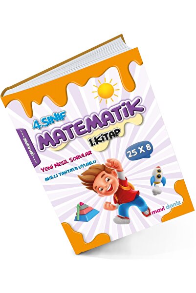 Mavi Deniz Yayınları Mavi Deniz 2024 4. Sınıf Matematik 1. Kitap Yeni Nesil S...
