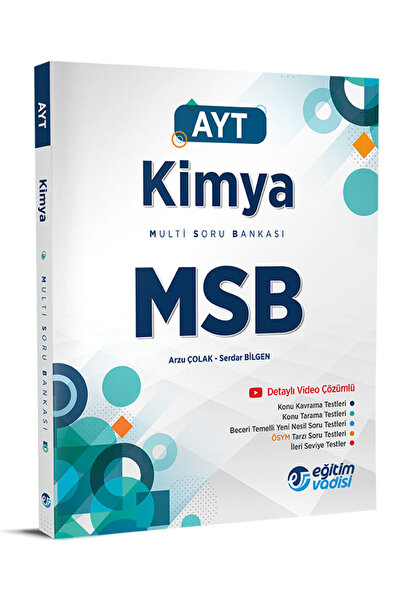 Eğitim Vadisi 2024 Ayt Kimya Msb Multi Soru Bankası