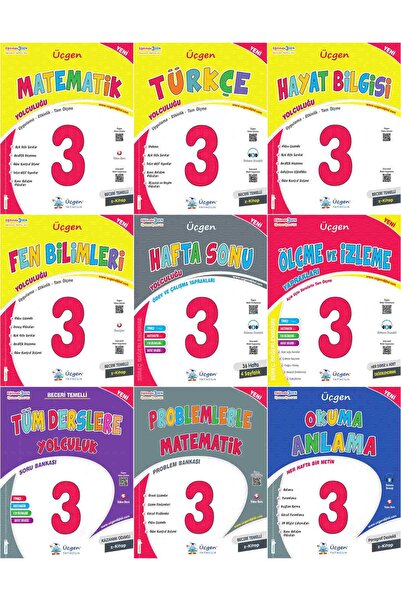 Üçgen Yayıncılık Üçgen 2025 3. Sınıf Beceri Temelli İlkokul Seti + Tüm Dersle...