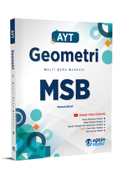Eğitim Vadisi 2024 Ayt Geometri Msb Multi Soru Bankası