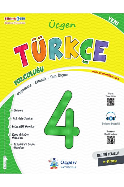 Üçgen Yayıncılık Üçgen 2025 4. Sınıf Beceri Temelli Türkçe Yolculuğu