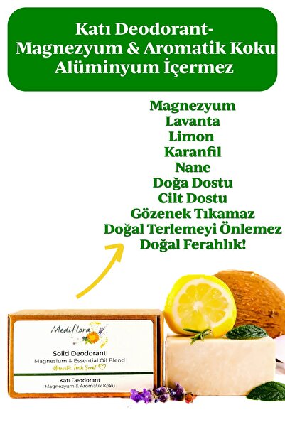 Mediflora Katı Deodorant- Magnezyum & Aromatik Koku