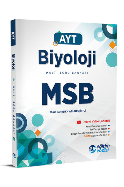 Eğitim Vadisi 2024 Ayt Biyoloji Msb Multi Soru Bankası