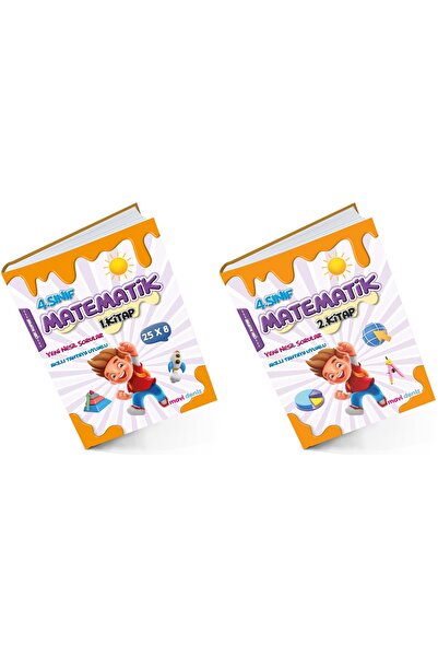 Mavi Deniz Yayınları Mavi Deniz 2024 4. Sınıf Matematik 1. Ve 2. Kitap Yeni N...