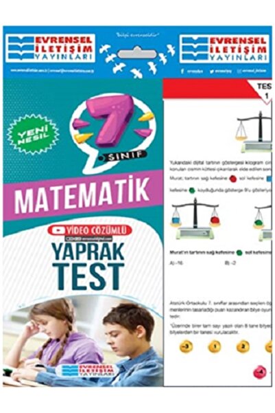 Evrensel İletişim Yayınları Evrensel İletişim 7. Sınıf Matematik Yeni Nesil Y...