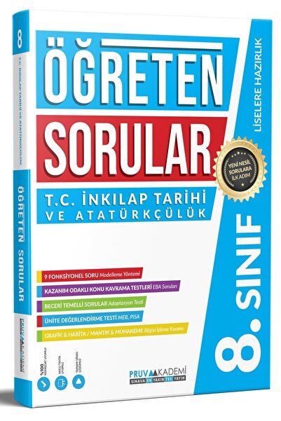 Pruva Akademi 8. Sınıf İnkılap Tarihi Öğreten Sorular