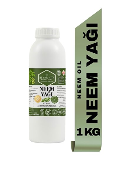 BEYARVİTA Neem Yağı 1 Kg - Tesbih Ağacı Yağı, Azadiraktin