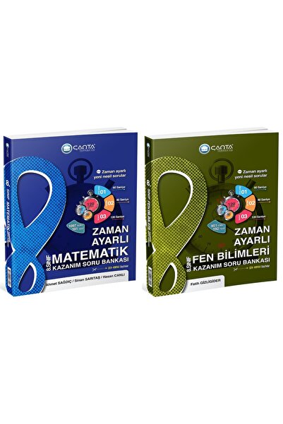 Çanta Yayınları Çanta 2025 8. Sınıf Lgs Matematik + Fen Bilimleri Zaman Ayarl...