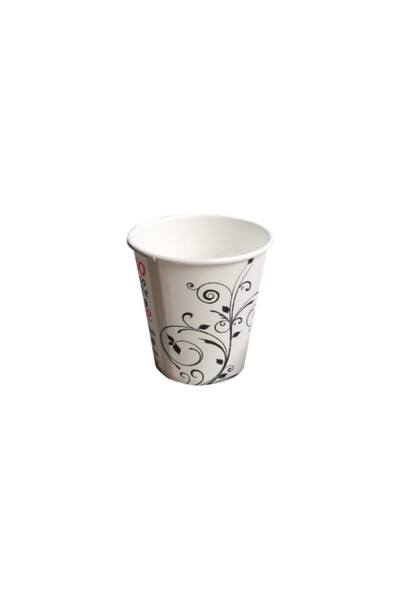 Merpak Ambalaj Cardboard Cup 6.5 oz Leak Proof 500 Pieces Non Melting Durable Paper Cup Disposable Cup