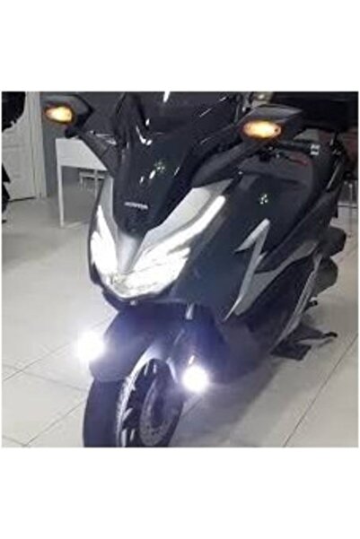 DORCAR 3 Modlu Motorsiklet Farı Uzun Kısa Ve Çakarlı Beyaz Takım