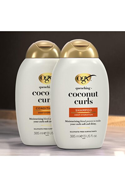 OGX Nemlendirici Coconut Curls Şampuan 385 ml Saç Kremi 385 ml