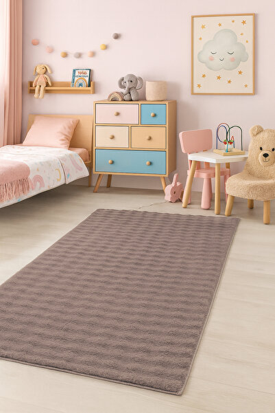 Bonny Home Bubble Kahve Genç & Çocuk Odası Halısı Makinede Yıkanabilir Kaymaz...