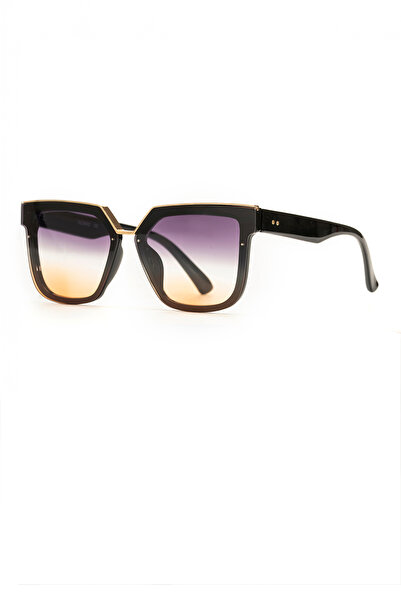 Ticarto Women's Black Gradient Glass Sunglasses Tctgt000206G0182