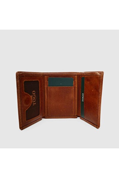 TOGO Taba Hakiki Deri Kadın Klasik Cüzdan [920097]