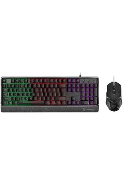 VERTUX Orion Backlit Ergonomic Wired Gaming Keyboard & Mouse