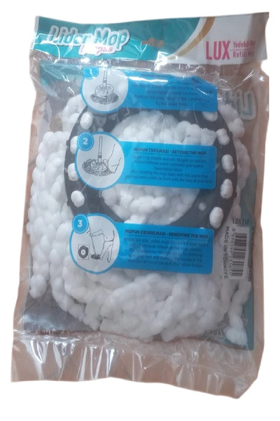 Lider Mikrofiber Yuvarlak Mop Paspas Vileda Ucu 2 Adet