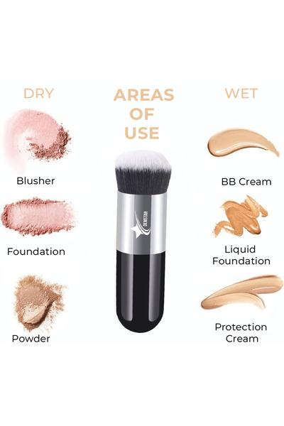 Demstar Професійна косметика Luxury Kabuki Тональний крем і рум'яна Макіяж пензлик