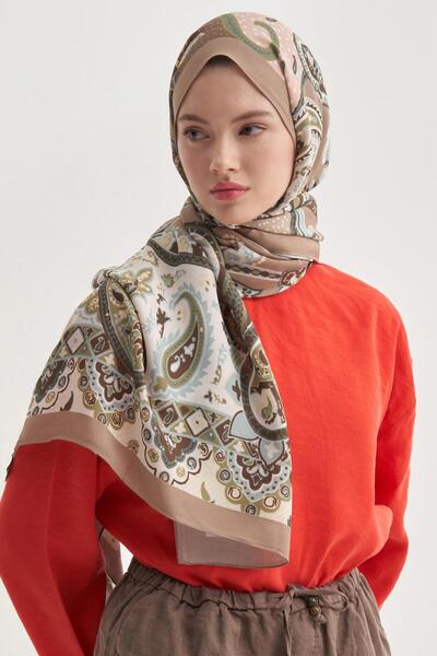 carell Liora Krem Nilla Pamuklu Şal