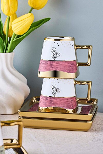 Perotti Ottoman 6 Kişilik Porselen Kahve Fincanı Takımı