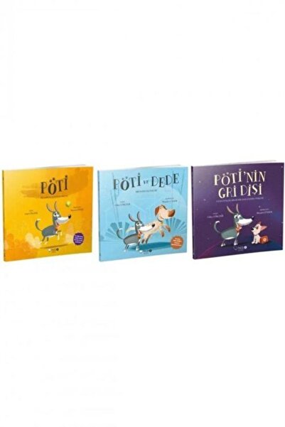 Redhouse Kidz Yayınları Pöti - Pöti ve Dede - Pötinin Gri Dişi - 3 Kitap Set