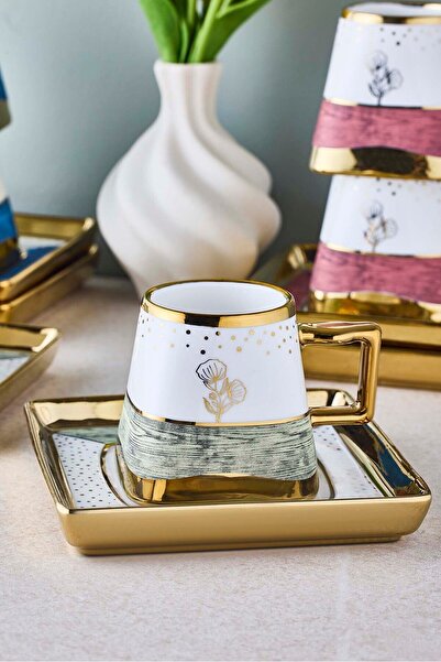 Perotti Ottoman 6 Kişilik Porselen Kahve Fincanı Takımı