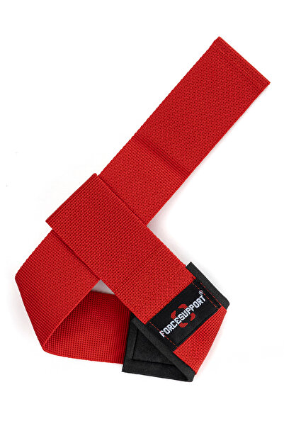 Force Supports Force Padded Lifting Straps - Weight Lifting Strap Red (2 PCS) Şk-133