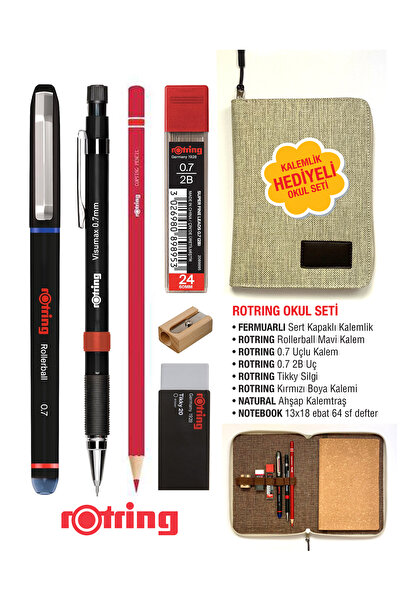 KURUMSAL AMBALAJ ROTRING OKUL SETİ – ROTRING KALEM SETİ - KALEMLİK