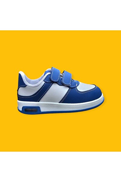 LİASSHOES حذاء رياضي بشريط مضيء باللون الأزرق المسطح (عدد 31-35 لا يضيء الوزن