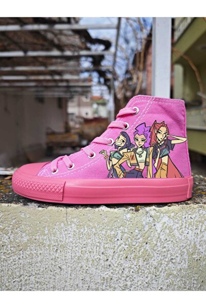 LİASSHOES K-Pop Demon Hunters Demon Slayers nyomtatott lányok sportcipők álmok