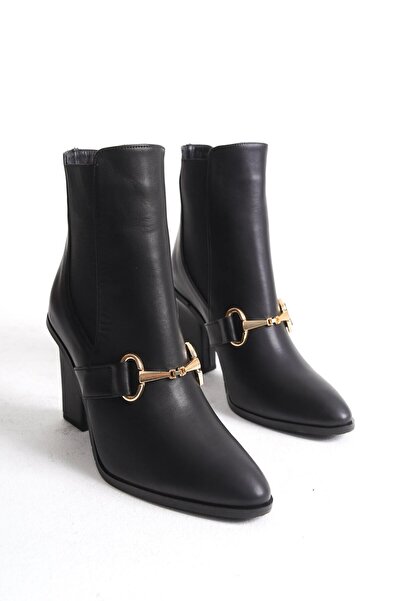 Mubiano Collection Mubiano Genuine Leather Collection Γυναικείες κοντές μπότε...