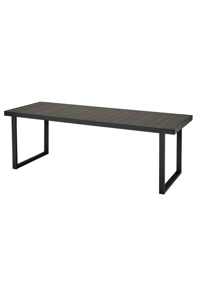 IKEA yemek masası, koyu gri, 224x93 cm