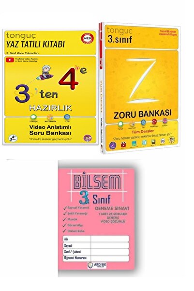 Tonguç Yayınları Tonguç 3 Ten 4 E Konu Anlatımlı Soru Bankası