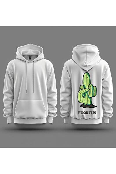 Sebesta Fashion سويت شيرت بقلنسوة من القطن ثلاثي الخيوط مطبوع من SEASON FUCKT...