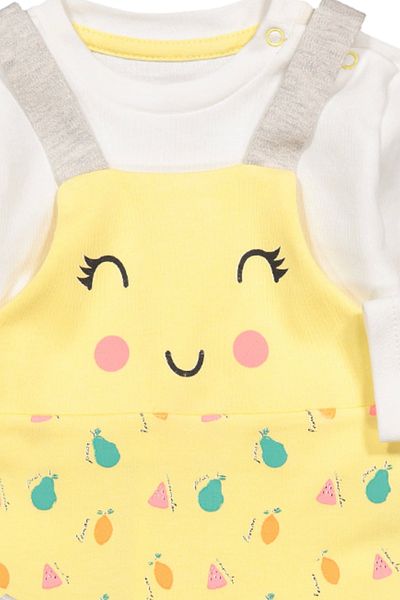 Divonette Baby Girl Cute Jumpsuit Badi Set of 2 - Baby Clothing