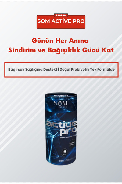 som ınternatıonal SOM ACTIVE PRO – Bağırsak Sağlığı ve Bağışıklık İçin Güçlü Probiyotik Destek!