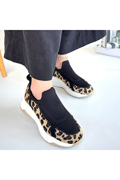BESKAR Kendy Leopard Suede Leopard Suede Sports Unisex Shoes – Non-Slip Sole