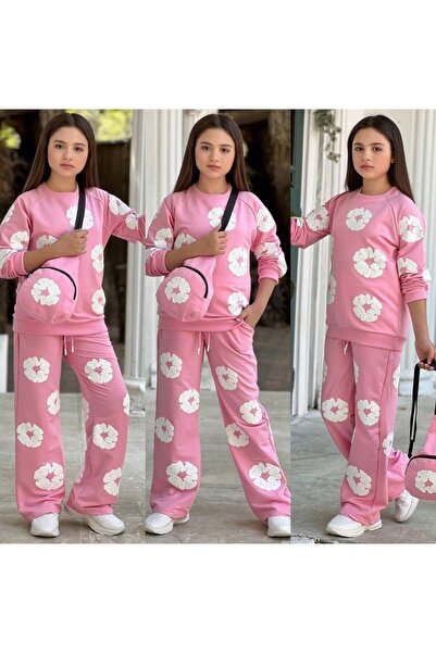 Butik 3 LÜ ÇANTALI KABARTMA BASKILI KIZ TAKIMLAR