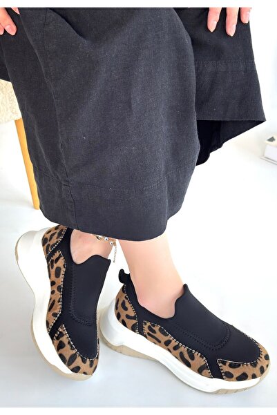 BESKAR Kendy Leopard Suede Leopard Suede Sports Unisex Shoes – Non-Slip Sole