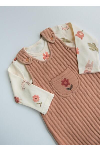 kitikate Sandy Salopet 2-Piece Set Brown