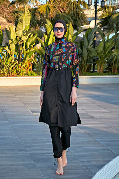 Remsa Mayo Remsa Paraşüt Tam Kapalı Tesettür Mayo Tüy Yaprak 2113 Funda