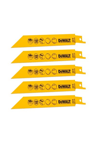 Dewalt Lamă de ferăstrău sabie BIM, pentru metal, 152 mm, 18 dinți/țol, 5 bucăți