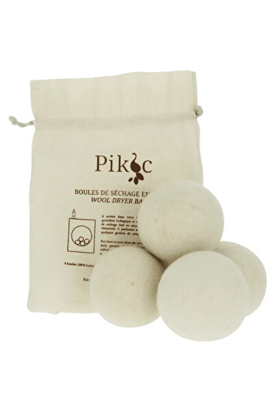 pikocu Set of 4 wool dryer balls, Pikoc