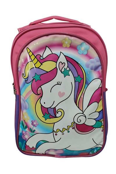PartAntalya First School Bag Girl's Unicorn Patterned First School Bag 3 Compartments
