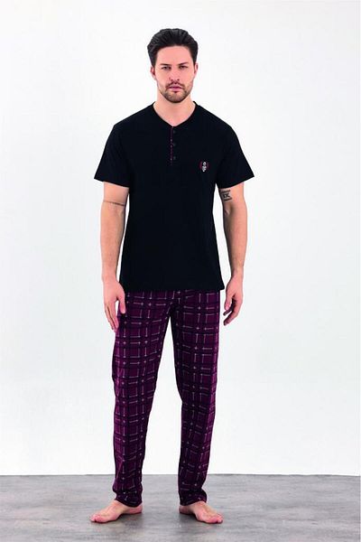 Estiva 100% Cotton Interlock Short Sleeve Men's Pajama Suit