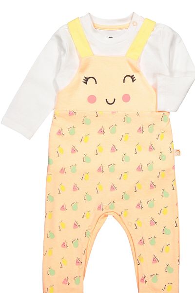 Divonette Baby Girl Cute Jumpsuit Badi Set of 2 - Baby Clothing