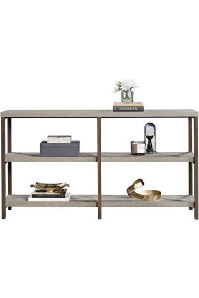 Sauder Manhattan Gate Open Shelving Rectangular Console Table