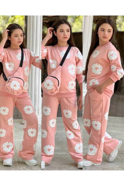 Butik 3 LÜ ÇANTALI KABARTMA BASKILI KIZ TAKIMLAR